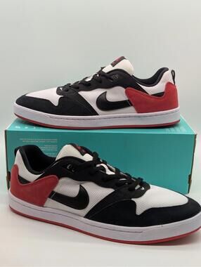 Mens Size 13 - Nike SB Alleyoop Chicago Black Toe Red White Shoes Sneakers New